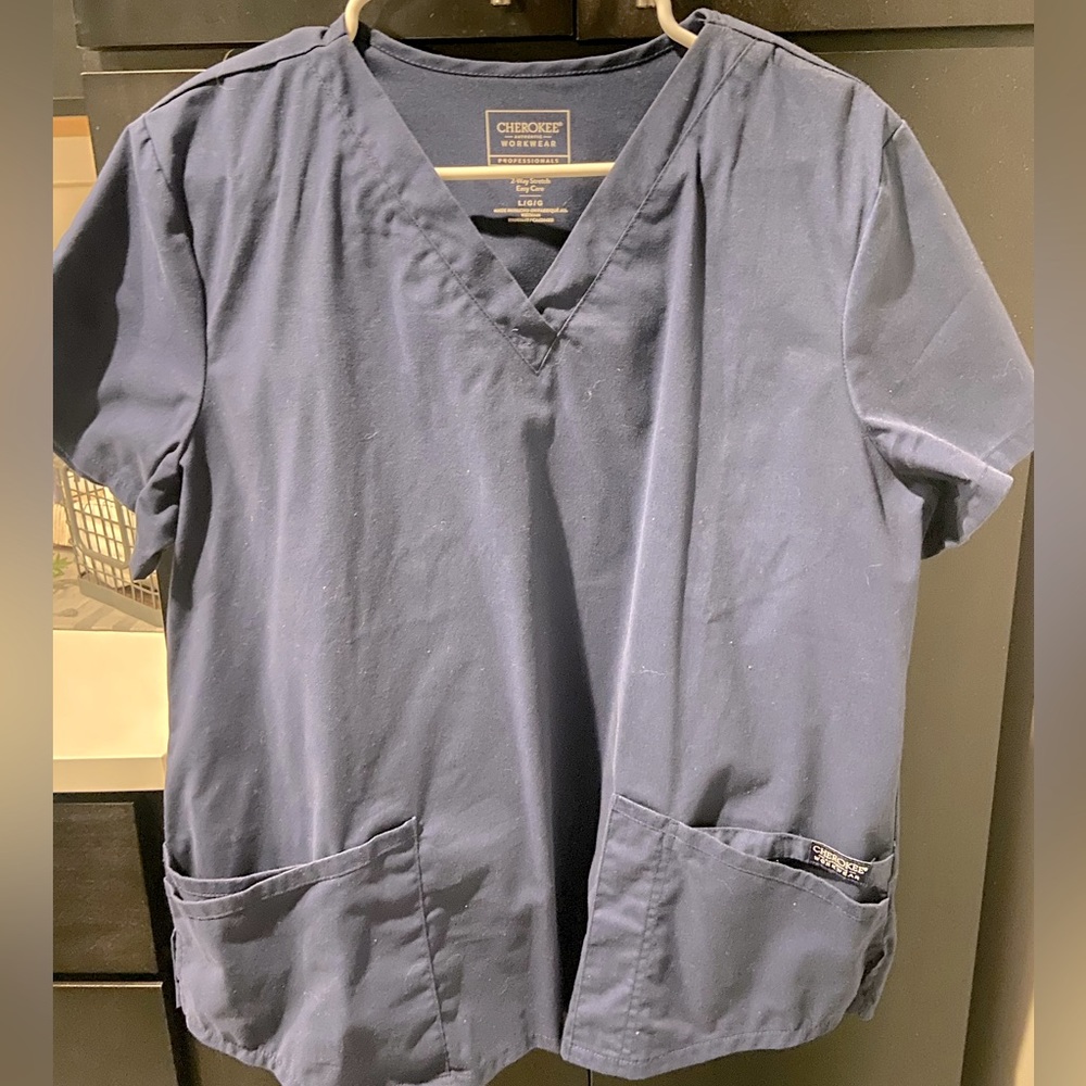 Cherokee navy scrub top
